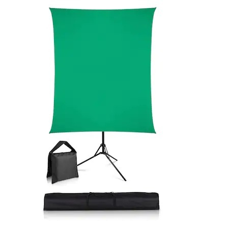 Perete Fundal Studio Verde Suport fundal pentru streaming cu panza Chroma Key, Green Screen 150x200cm [1]