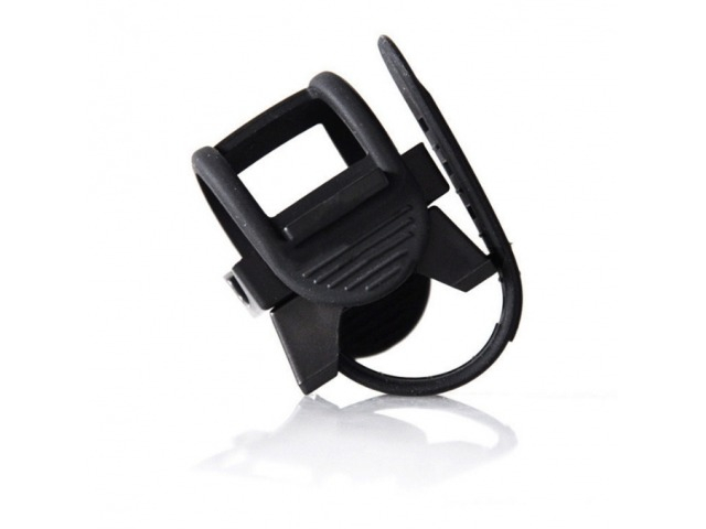 Suport lanterna pentru bicicleta, flexibil, reglabil, 8 x 4.5 cm, negru [5]