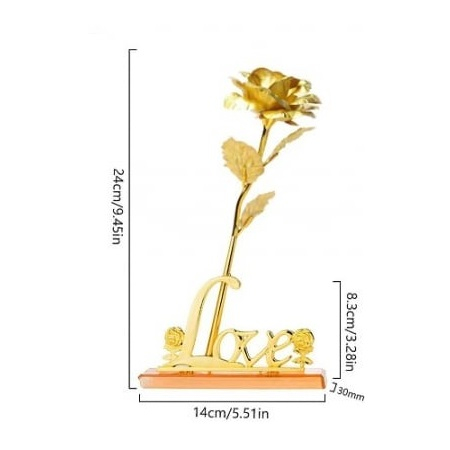 Suport Love special dedicat pentru sustinerea trandafirilor suflati cu aur de 24K [4]