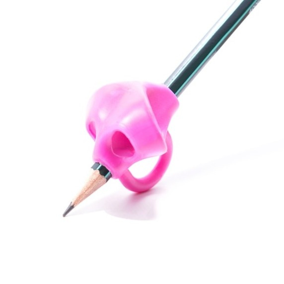 Suport pentru corectarea pozitiei de scriere la copii, ergonomic, din silicon, pentru prescolari si scolari [6]