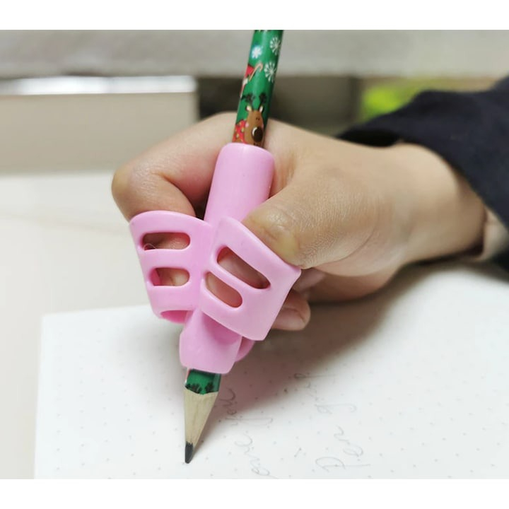 Suport pentru corectarea pozitiei de scris, material TPR, roz [3]