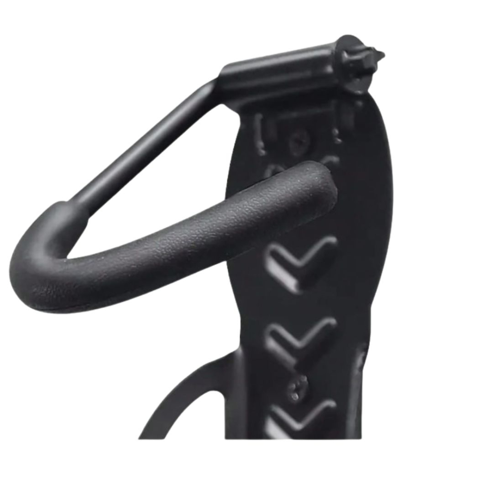 Suport perete bicicleta, set 2 carlige metalice, montaj vertical, rezistenta 30 kg, negru [3]