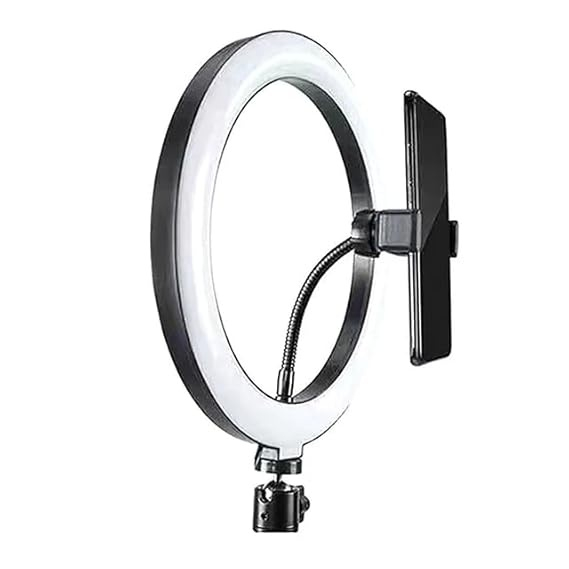 Suport pliabil pentru telefon, hands-free cu clema si montare cu surub 1/4, compatibil smartphone si lumina LED pentru streaming si filmari [5]