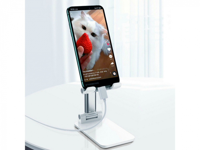 Suport pliabil universal pentru telefoane si tablete de pana la 10 inch - Negru [5]
