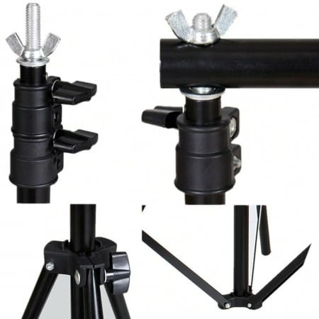 Suport foto studio reglabil pentru fundal fotografic 2x3m [5]