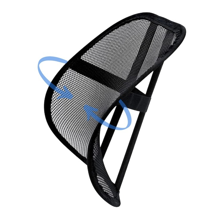 Suport,spatar ergonomic si confortabil universal pentru scaune, 39x39 cm - Gri [2]