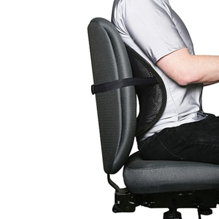 Suport,spatar ergonomic si confortabil universal pentru scaune, 39x39 cm - Gri [4]