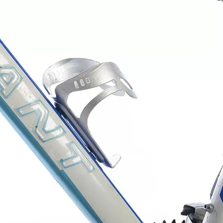 Suport sticla pentru bicicleta, aluminiu, 120 mm, argintiu [4]