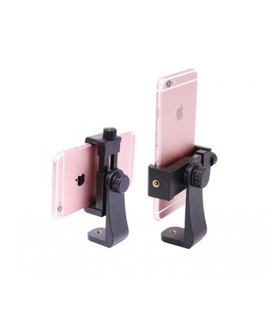 Suport telefon 360° cu menghina,2x filet universal 1/4 pentru prindere pe trepied/monopied [3]