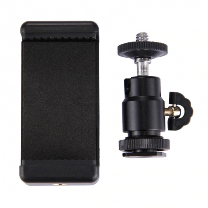 Suport telefon universal,2 filete 1/4 cu adaptor patina rotativ 360 grade [4]