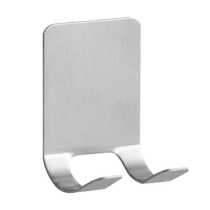 Suport universal de perete, din inox, 6x4.5cm - Argintiu [1]