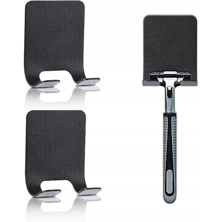 Suport universal de perete, din inox, 6x4.5cm, negru [6]