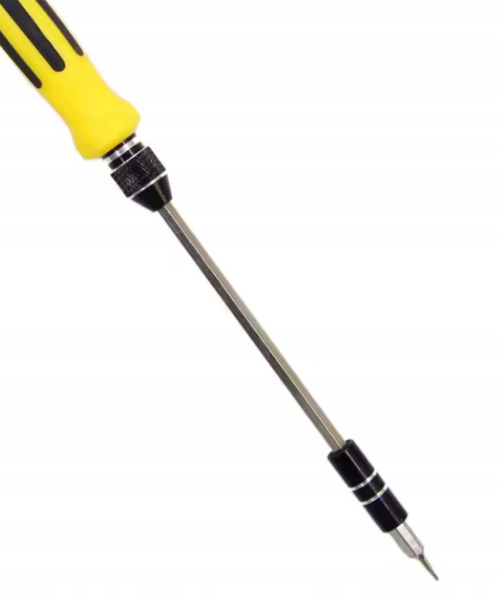 Surubelnita multifunctionala 42 capete, cu penseta si tija de extensie pentru zone greu accesibile, galben [4]