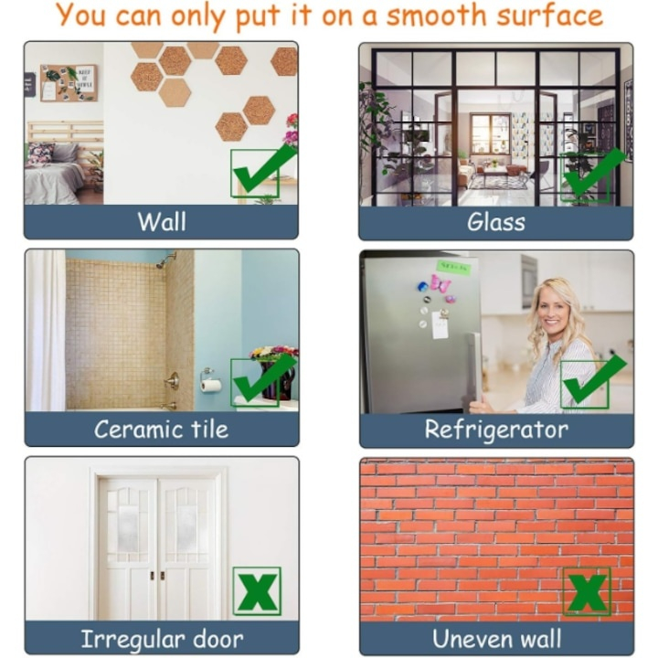 Tabla adeziva neagra pentru scris si desenat, 200 x 45 cm, cu folie autoadeziva tip tabla de scris si 5 x crete colorate, ideala pentru scoala, acasa sau restaurant [9]