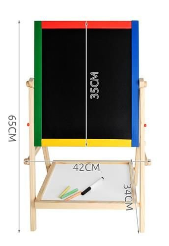Tabla magnetica cu 2 fete de scris,pentru copii,inaltime maxima 65 cm,accesorii incluse [4]