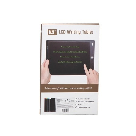 Tableta grafica de desenat pentru copii de 8.5 inch diagonala, cu buton de stergere si creion - Alb [4]