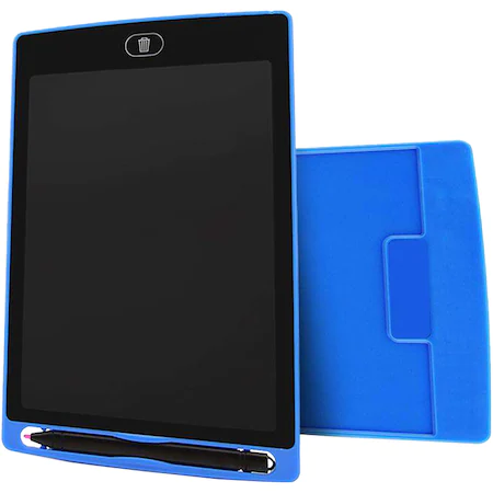 Tableta grafica de desenat pentru copii de 8.5 inch diagonala, cu buton de stergere si creion - Albastru [3]