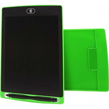 Tableta grafica de desenat pentru copii de 8.5 inch diagonala, cu buton de stergere si creion - Verde [6]