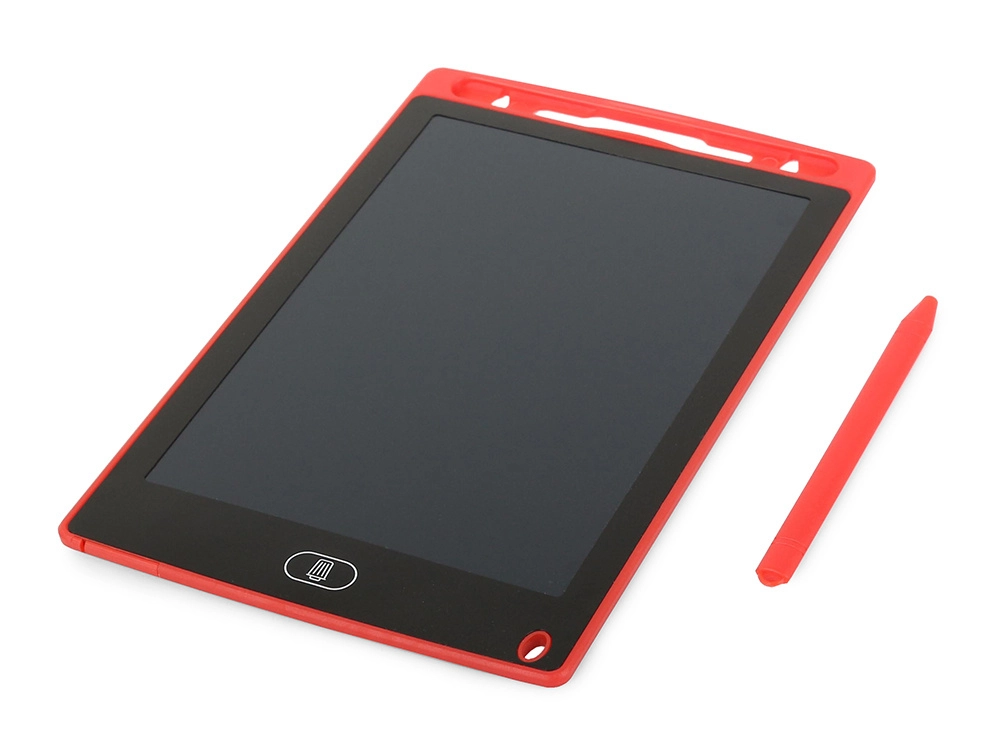 Tableta grafica de desenat pentru copii de 8.5 inch diagonala, cu buton de stergere si creion - Rosu [6]