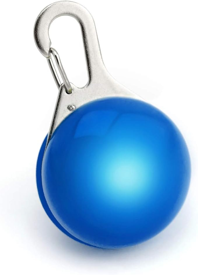 Tag luminos LED pentru zgarda, rucsac sau bicicleta, vizibilitate crescuta pe timp de noapte si ceata, siguranta sporita, Albastru [1]