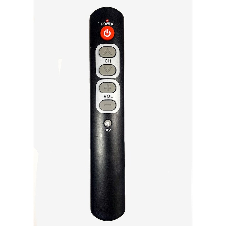 Telecomanda universala slim, TV, distanta 10 m, functie de invatare - Negru [2]