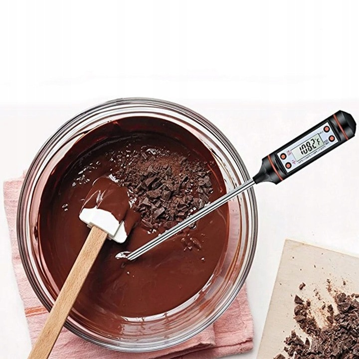 Termometru alimentar digital pentru carne, metalic, cu tija, -50°C – 300°C – precizie profesionala pentru gatit perfect [5]