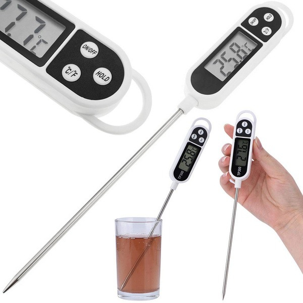 Termometru digital alimentar de insertie cu tija ,afisaj LCD, 3 butoane si oprire automata, interval masurare -50° C - +300° C [2]