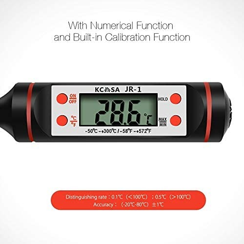 Termometru digital cu tija metalica pentru alimente, gratar, tija din otel inclusa, -50 + 300 grade Celsius [4]
