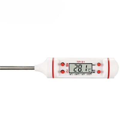 Termometru digital de bucatarie cu tija metalica,interval masurare 0 - 50 °C - Alb [2]