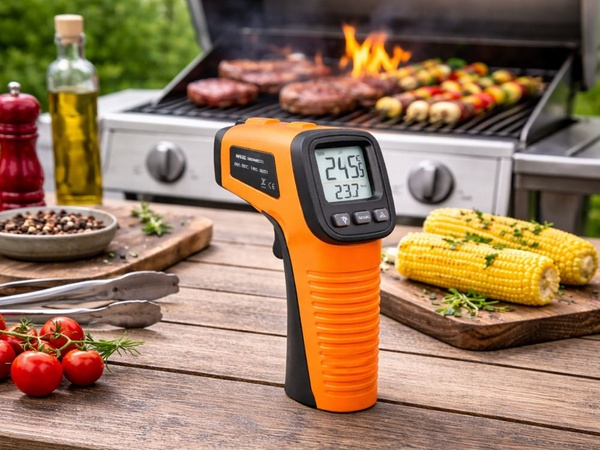 Termometru digital fara contact -50 +550°C, termometru laser cu afisaj LCD, masurare precisa, pentru auto, instalatii si uz casnic [7]