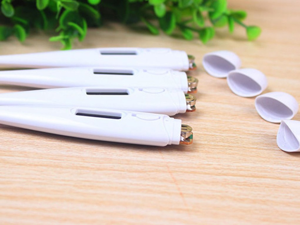 Termometru digital LCD pentru copii si adulti, masurare rapida si precisa, memorie, semnal sonor, alb [8]