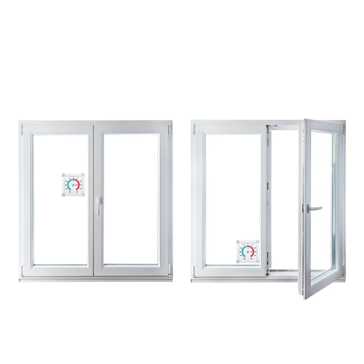 Termometru exterior autoadeziv pentru ferestre, montare rapida, afisare clara, interval -50C ~ +50C, cadran rotund, rezistent la intemperii [6]