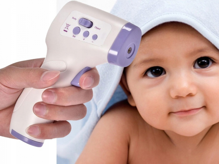 Termometru medical cu infrarosu 2in1 fara contact pentru bebelusi - Alb [7]
