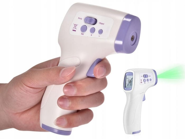 Termometru medical cu infrarosu 2in1 fara contact pentru bebelusi - Alb [5]