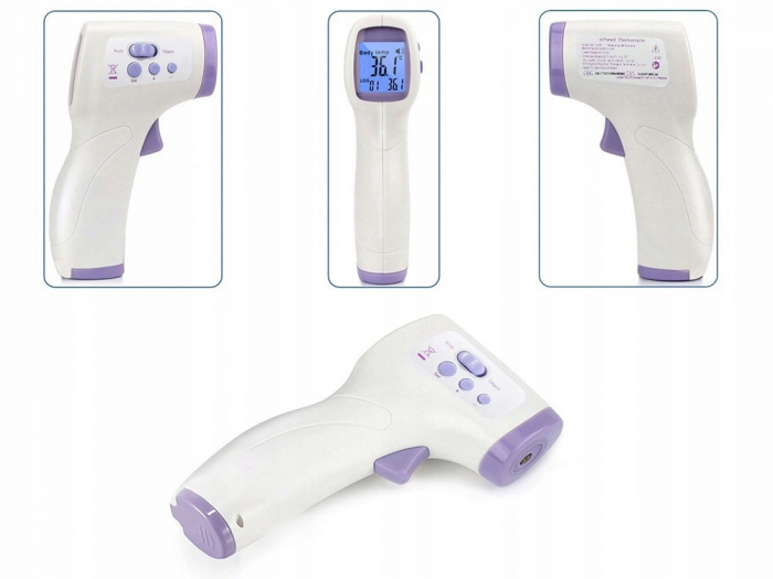 Termometru medical cu infrarosu 2in1 fara contact pentru bebelusi - Alb [2]