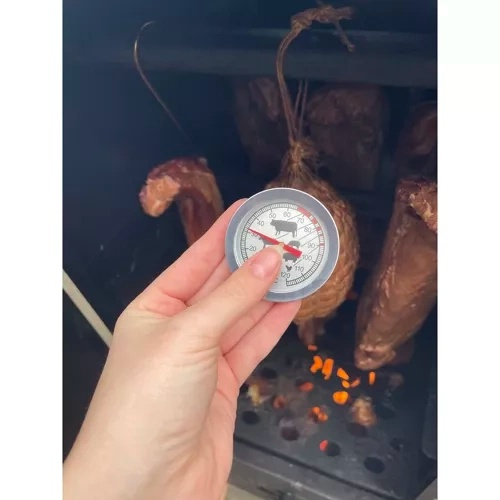 Termometru pentru gratar, afumatoare si preparate din carne, cu sonda metalica lunga si afisaj analogic [7]