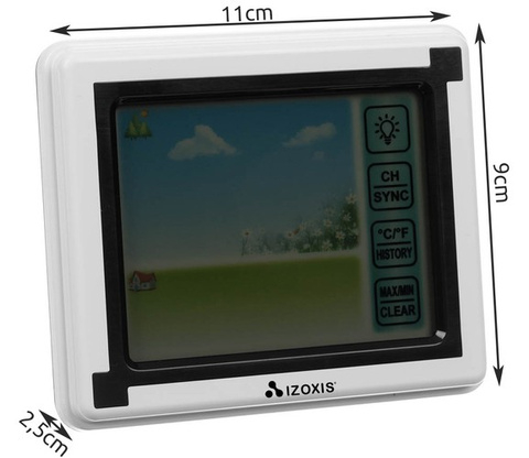 Termometru si Higrometru Digital cu Senzor Extern, Statie Meteo pentru Interior si Exterior, Afisaj Color, Monitorizare Temperatura si Umiditate [7]