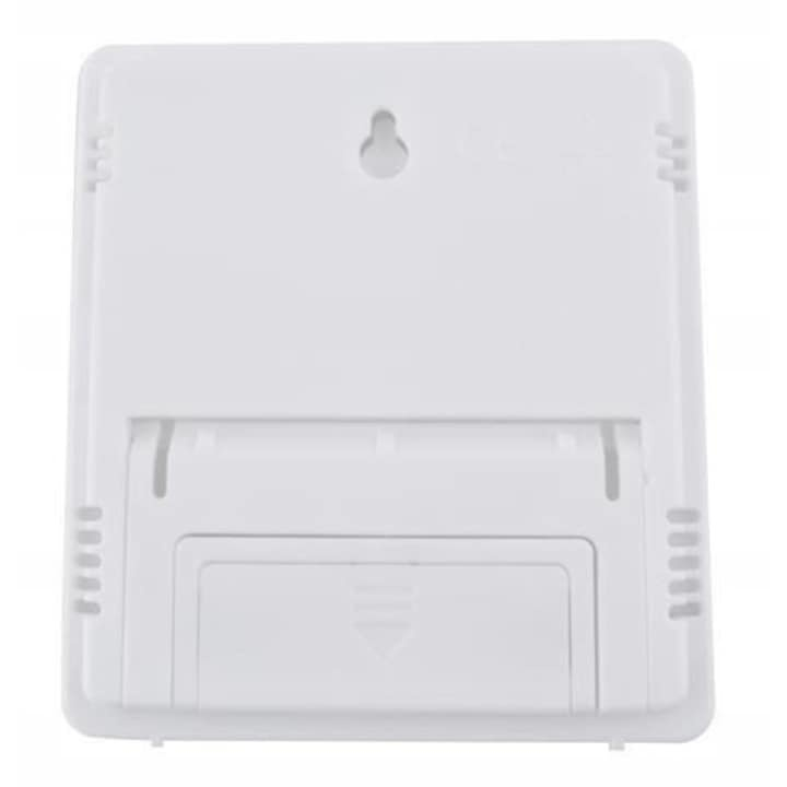 Termometru si higrometru digital de camera, cu ceas, culoare alba – masurare precisa a temperaturii si umiditatii ambientale [5]