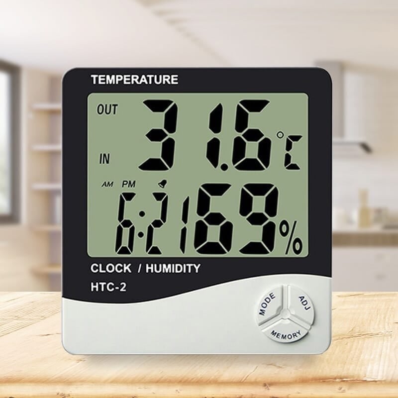 Termometru si higrometru digital interior, exterior cu sonda, model HTC 2 [4]