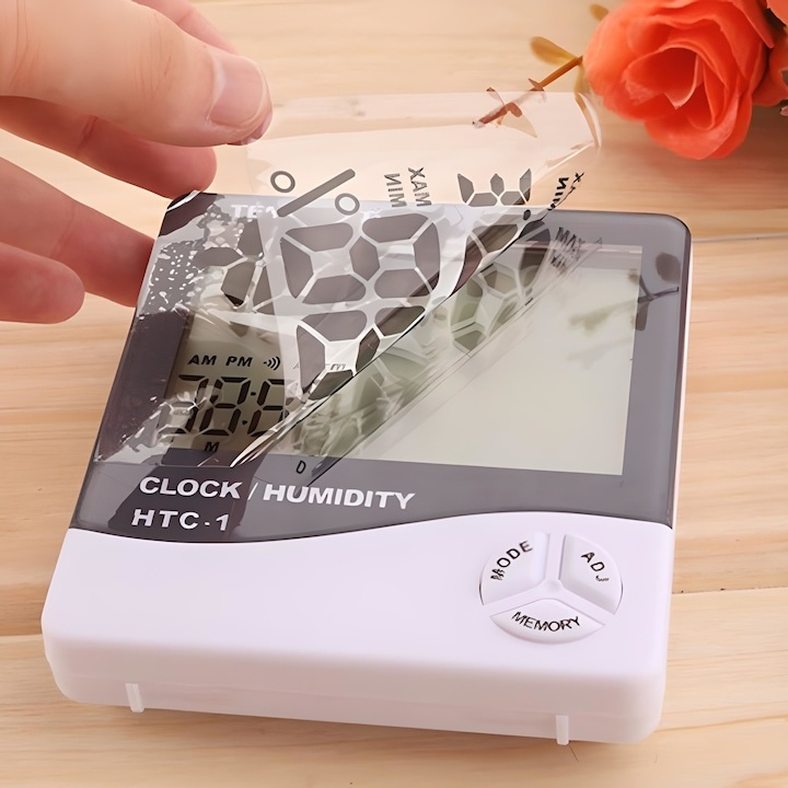 Termometru si higrometru digital HTC1 – afisaj mare, masurare precisa si functii multiple [9]