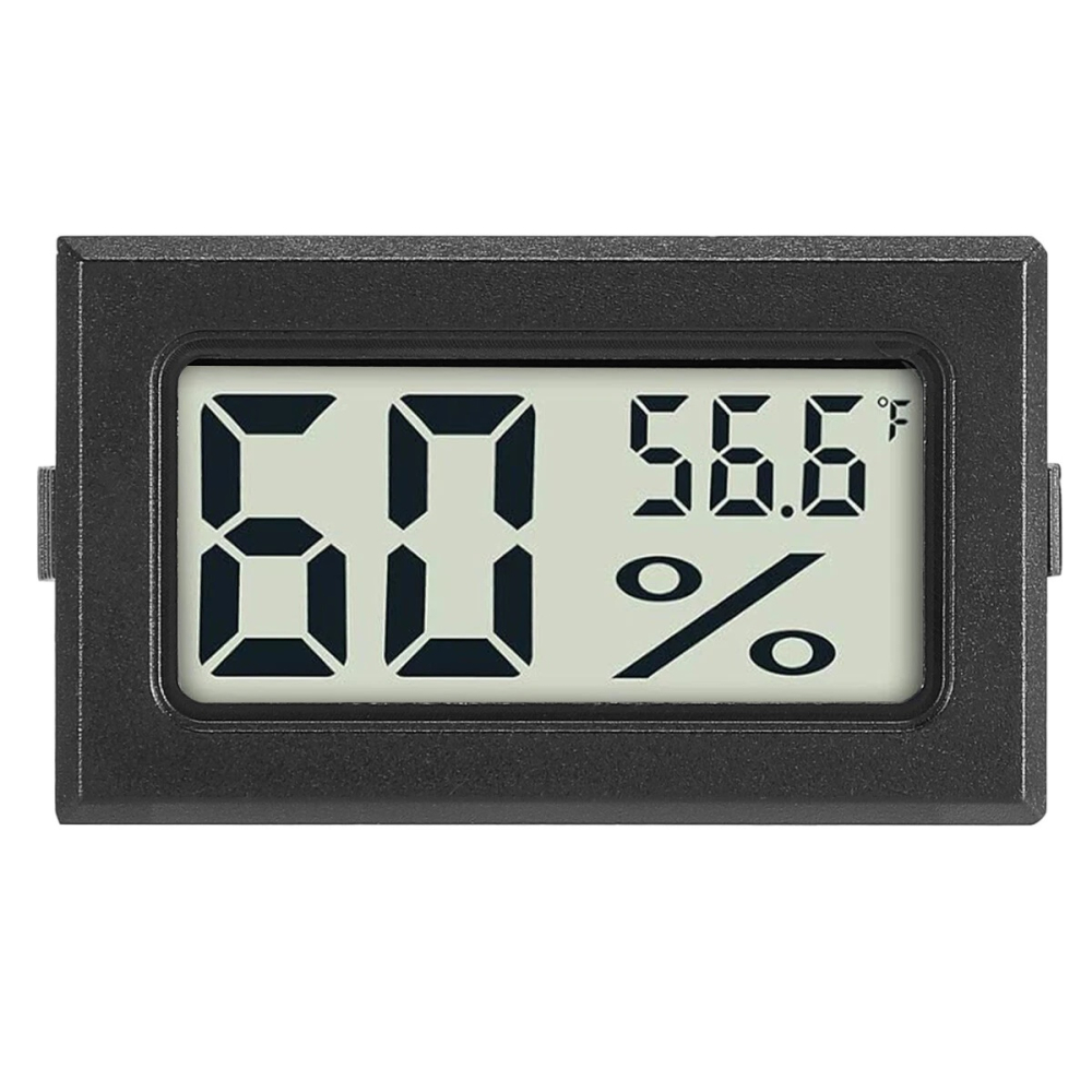 Termometru si higrometru digital LCD, negru, 1.5 x 4.7 x 2.7 cm, monitorizare temperatura si umiditate [2]