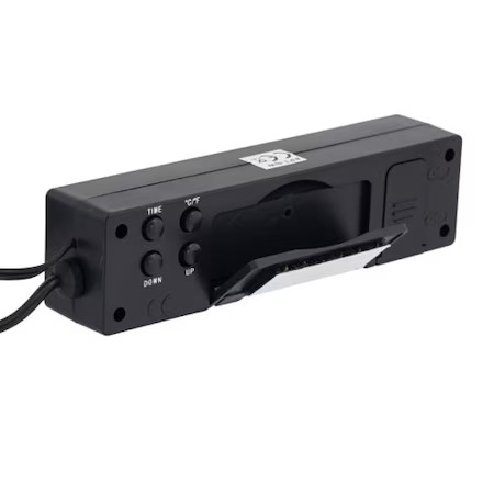 Dispozitiv auto 3in1,termometru,voltmetru si ceas,alimentare 12V - Negru [3]
