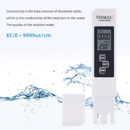 Tester digital pentru TDS/EC/ Temperatura 3 in 1 pentru apa,piscina si acvariu [2]