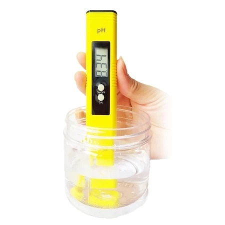 Tester apa pentru masurarea precisa a PH-ului + 2 solutii de calibrare - Galben [5]