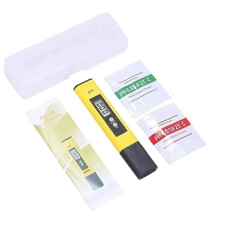 Tester apa pentru masurarea precisa a PH-ului + 2 solutii de calibrare - Galben [7]