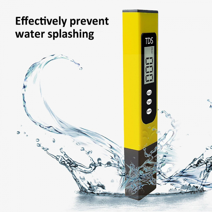 Tester apa profesional 3in1, model TDS-H4 cu 3 butoane - Galben [2]