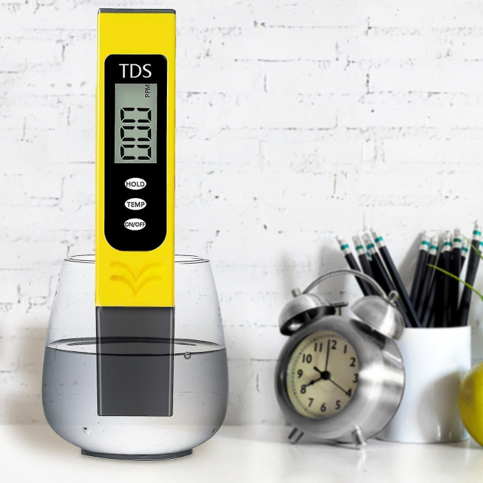 Tester apa profesional 3in1, model TDS-H4 cu 3 butoane - Galben [3]