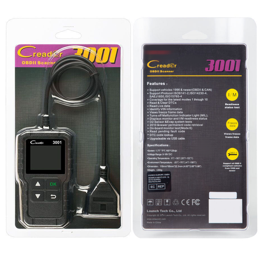 Tester auto OBD2 diagnoza motor x431 Cr3001, citire si stergere erori, ofera informatii in timp real, universal [3]