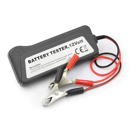 Tester auto 12V verificarea starii bateriei si alternatorului - Negru [2]