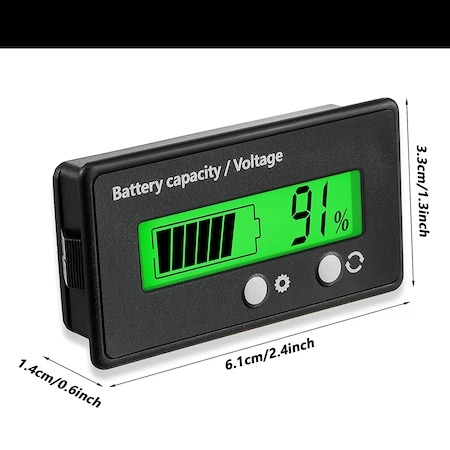 Dispozitiv 2in1,voltmetru si tester baterii auto 12-84V diverse baterii auto - Negru [3]